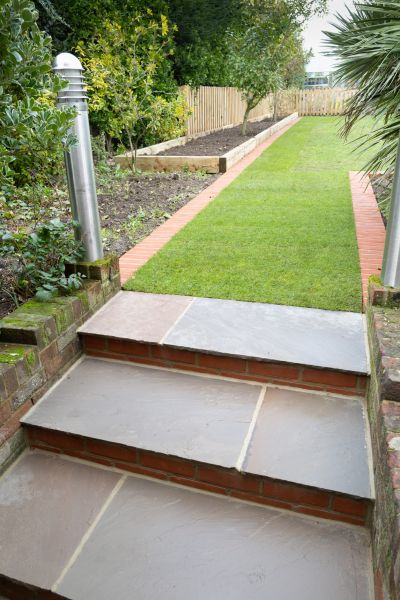 Backyard Steps Installation in Schaumburg