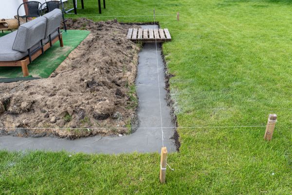 Cement Footer Installation in Schaumburg